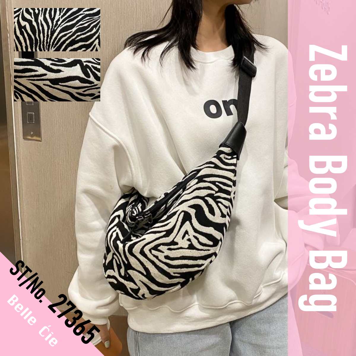 Bag/ゼブラジャカードボディバッグ ST/No.27365