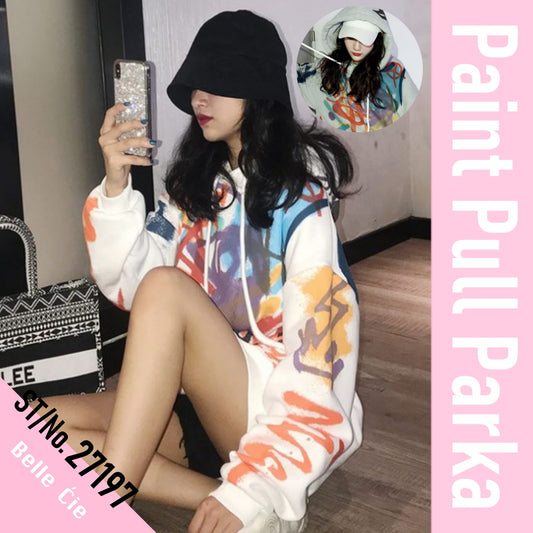 Foodie/ ペイントプルパーカー ST/No.27197