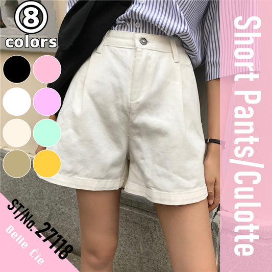 Pants/タック入りキュロットショートパンツ ST/No.27118