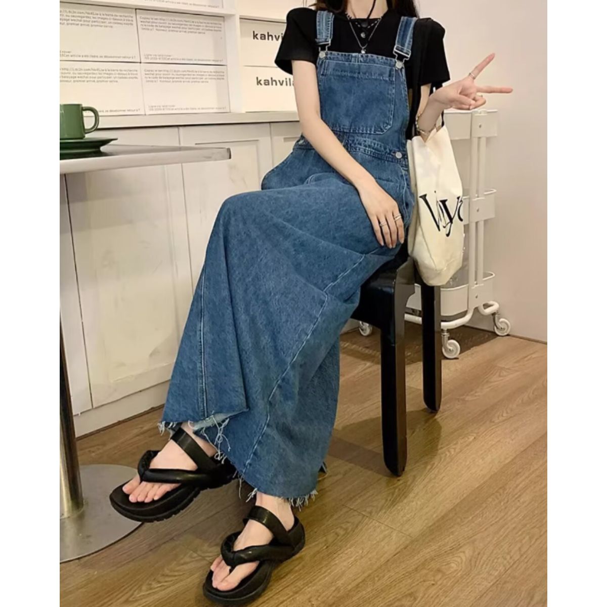 Dress/カットオフデニムジャンスカ ST/No.22002