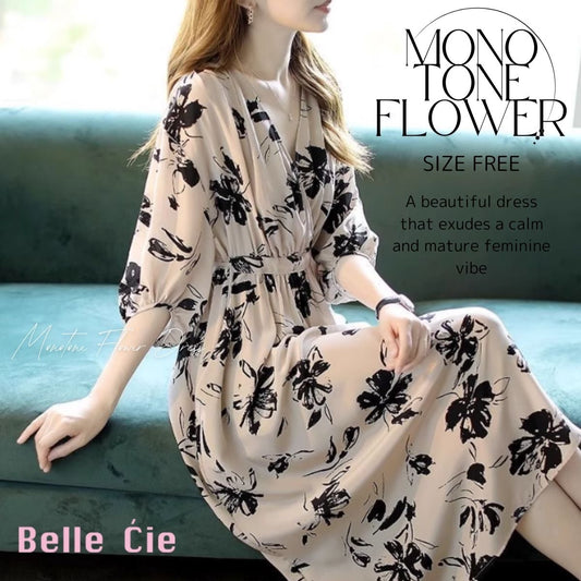Dress/カシュクールフラワーワンピース ST/No.22016