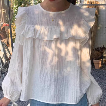 Blouse/スクエアフリルシアートップス ST/No.22019