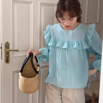 Blouse/スクエアフリルシアートップス ST/No.22019