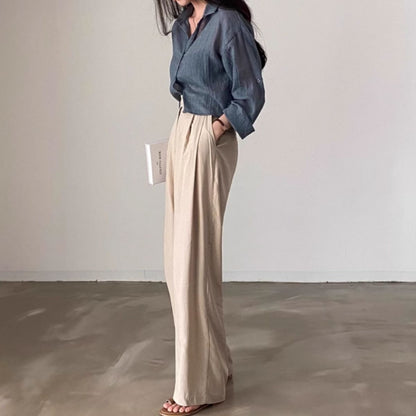 Shirts/アースカラーロールアップシャツ ST/No.22023
