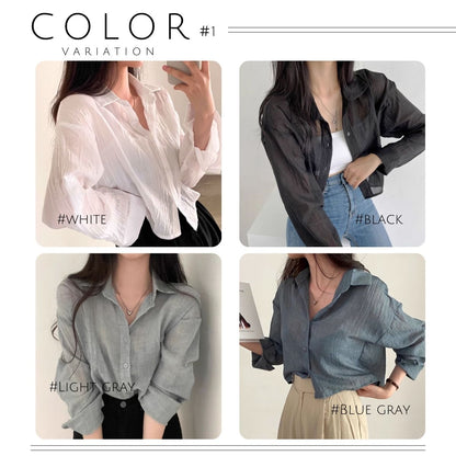 Shirts/アースカラーロールアップシャツ ST/No.22023
