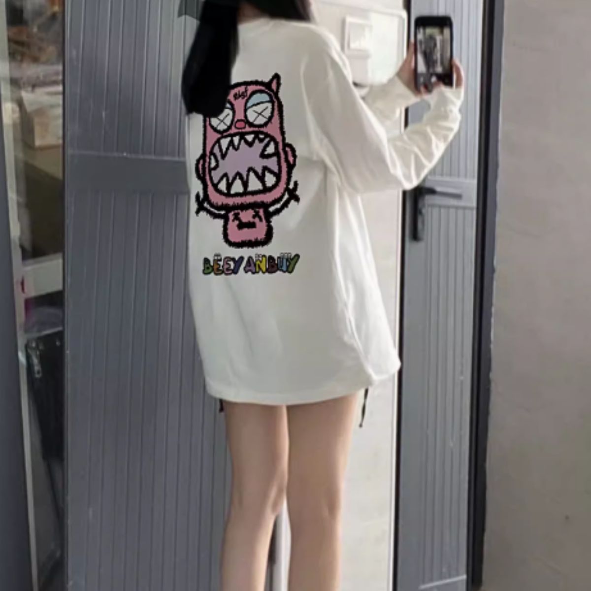 T-Shirts/モンスタープリントロングＴシャツ ST/No.22030