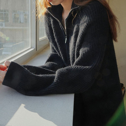 Knit/ハーフジップニットワンピース ST/No.22031