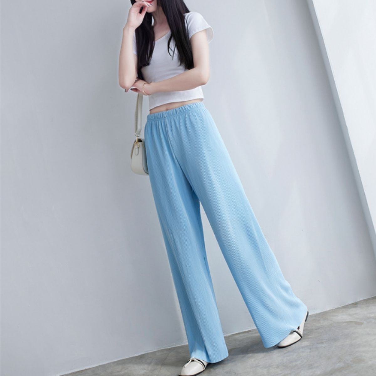 Pants/セルフカットプリーツワイドパンツ ST/No.22035