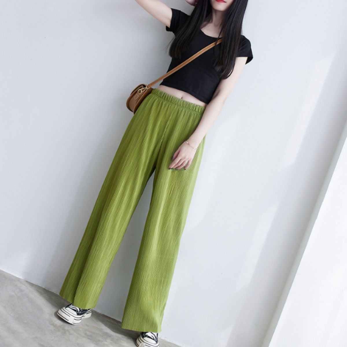 Pants/セルフカットプリーツワイドパンツ ST/No.22035