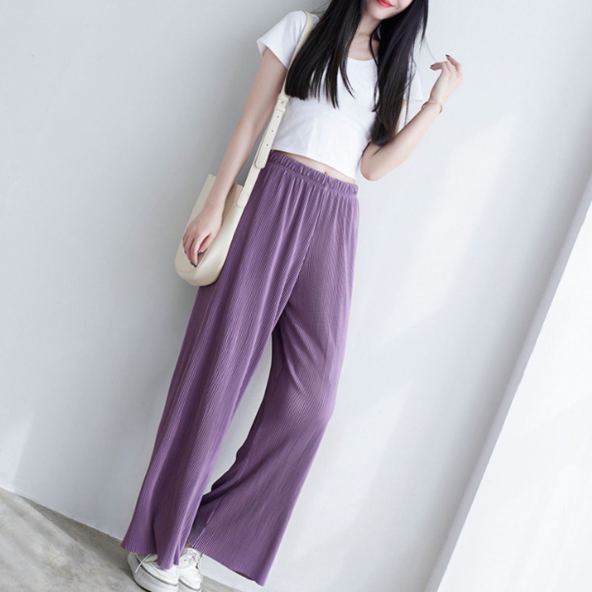 Pants/セルフカットプリーツワイドパンツ ST/No.22035