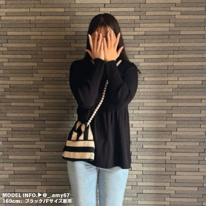 Knit/ペプラムニットトップス ST/No.22042