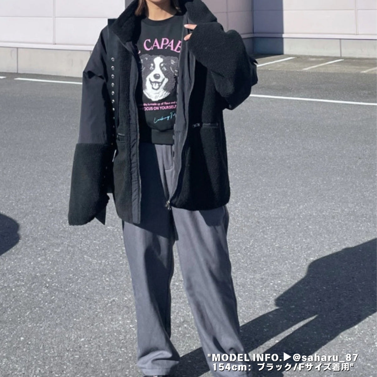 Tops/サガラ刺繍裏毛トレーナー ST/No.22043
