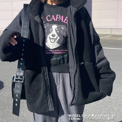 Tops/サガラ刺繍裏毛トレーナー ST/No.22043