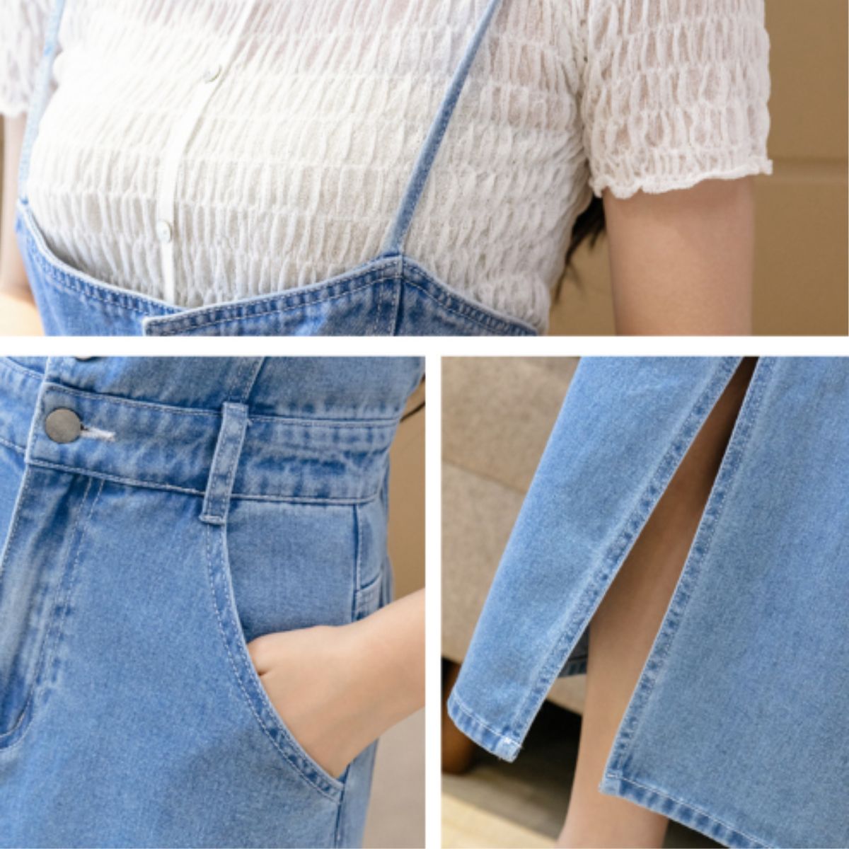 Skirt/キャミ紐デニムタイトワンピース ST/No.22052