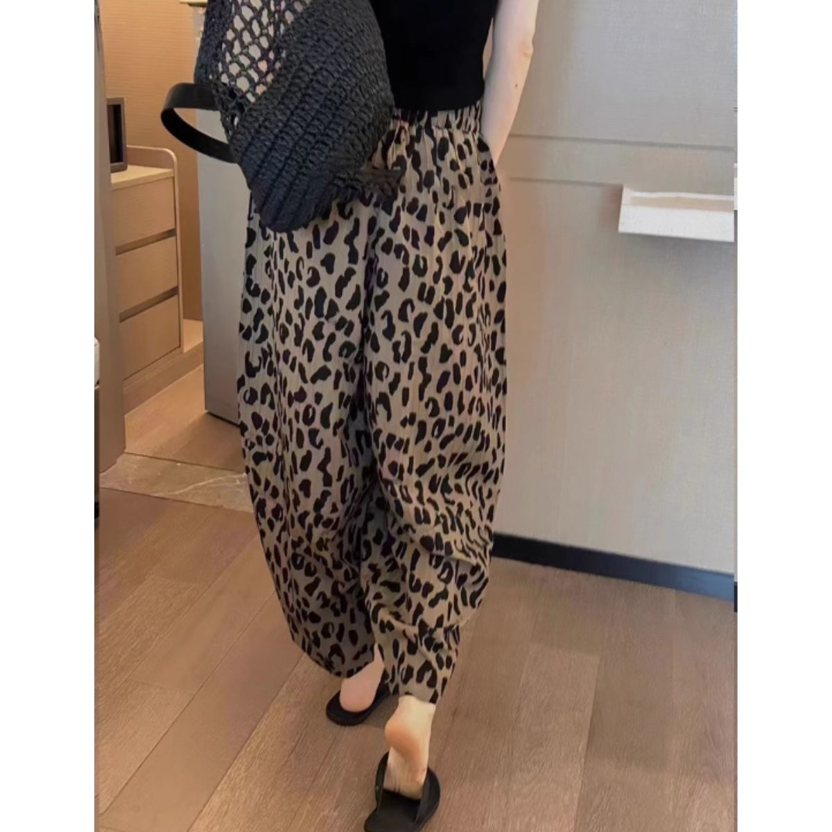 Pants/レオパード総柄イージーパンツ ST/No.22064