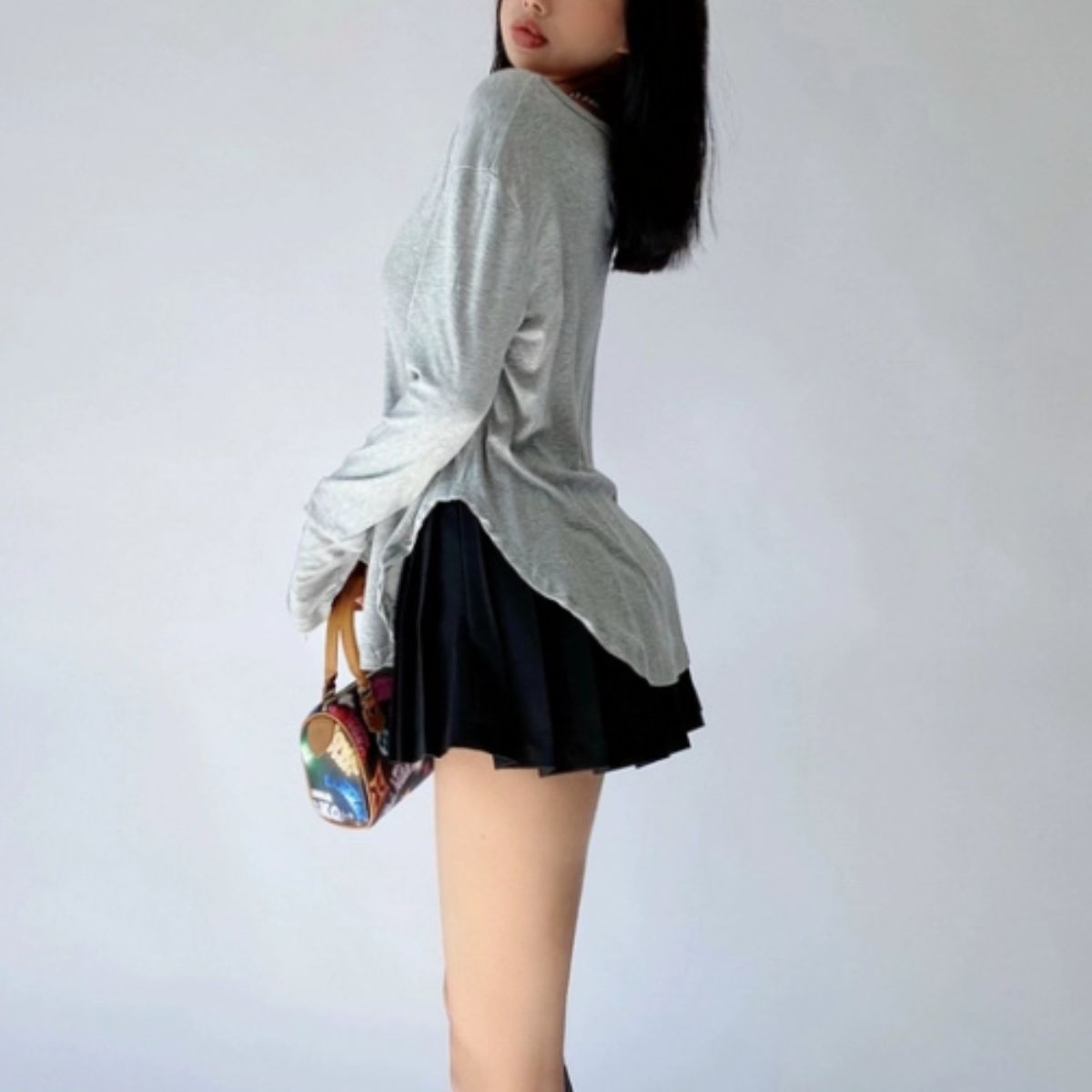 Tops/ヘムラインヘンリーネックトップス ST/No.22066