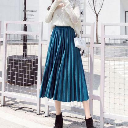 Skirt/ベロアプリーツスカート ST/No.22068