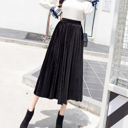 Skirt/ベロアプリーツスカート ST/No.22068