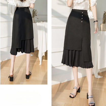 Skirt/アシンメトリー プリーツスカート ST/No.22072