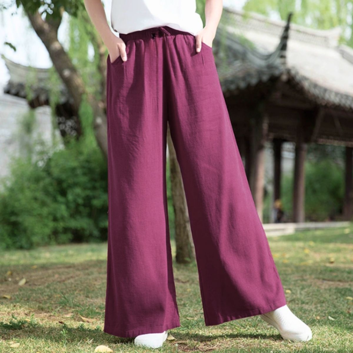 Pants/リネン調ストレートパンツ ST/No.22075