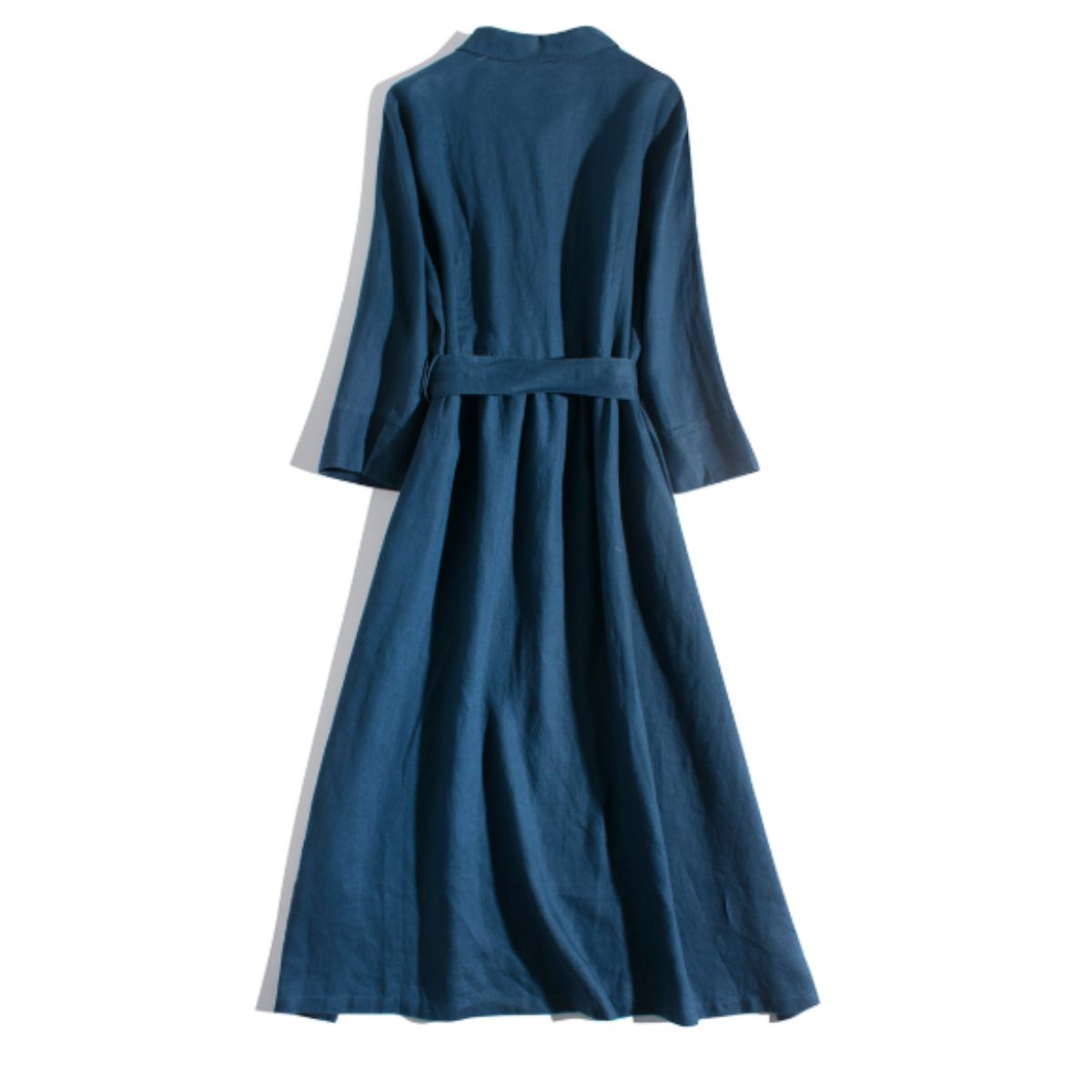 Dress/リネンAラインシャツワンピース ST/No.22080