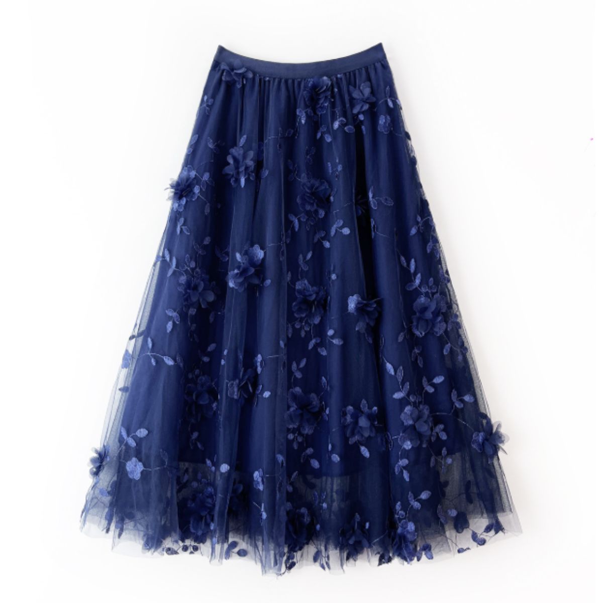 Skirt/フラワーシアーフレアスカート ST/No.22081