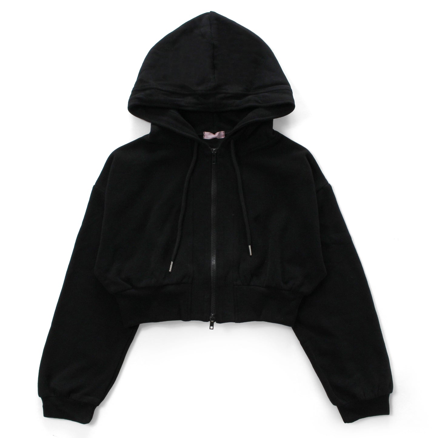 ジップパーカー レディース ショート丈 クロップド スウェット 軽防寒 羽織り 韓国ファッション Belle Cie ST/No.22083
