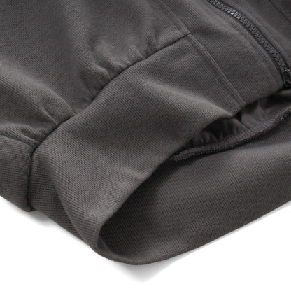 ジップパーカー レディース ショート丈 クロップド スウェット 軽防寒 羽織り 韓国ファッション Belle Cie ST/No.22083