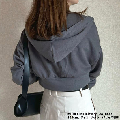 Parka/ショートスウェットジップパーカー ST/No.22083