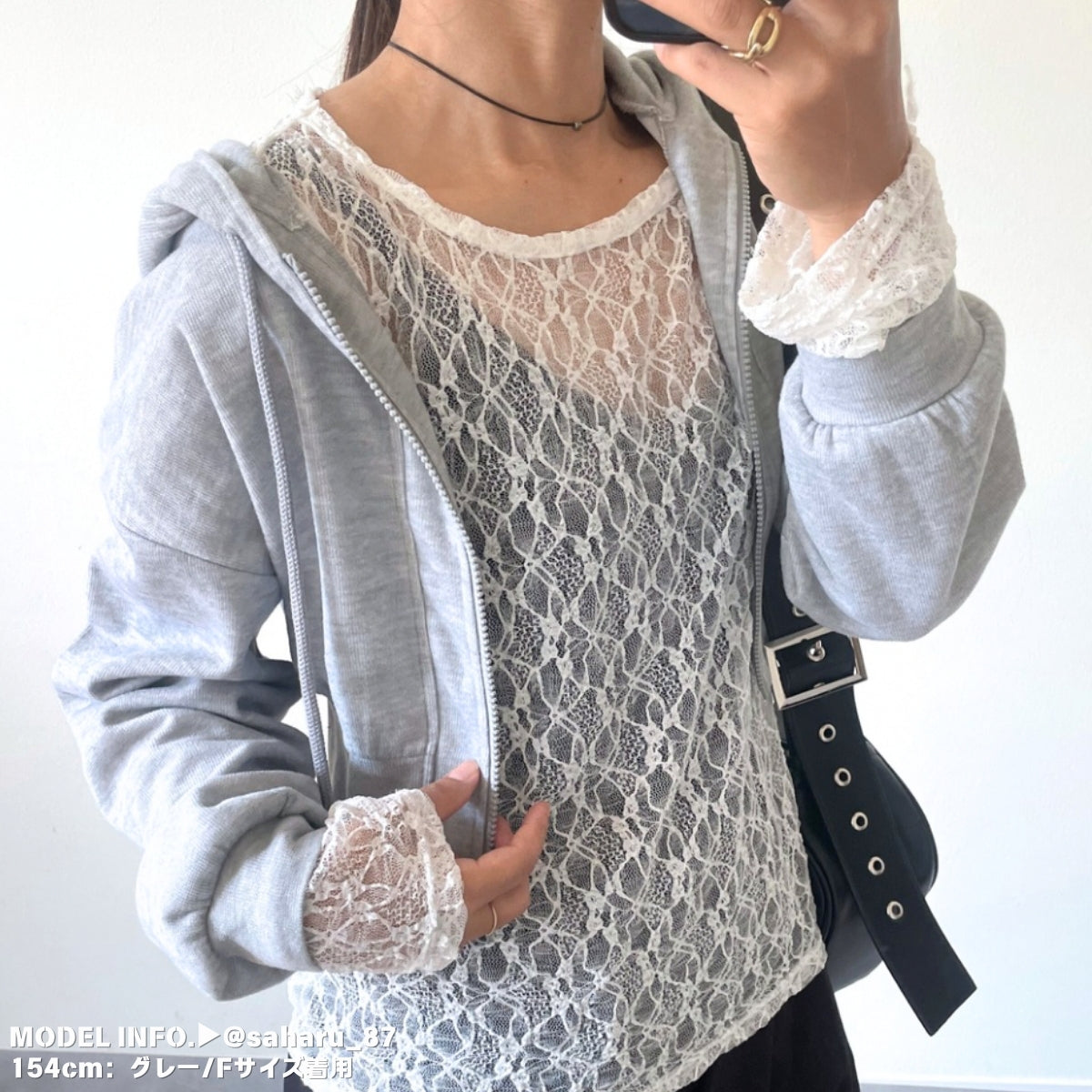 Parka/ショートスウェットジップパーカー ST/No.22083