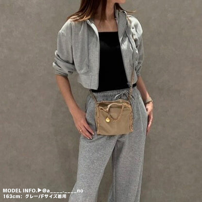 Parka/ショートスウェットジップパーカー ST/No.22083