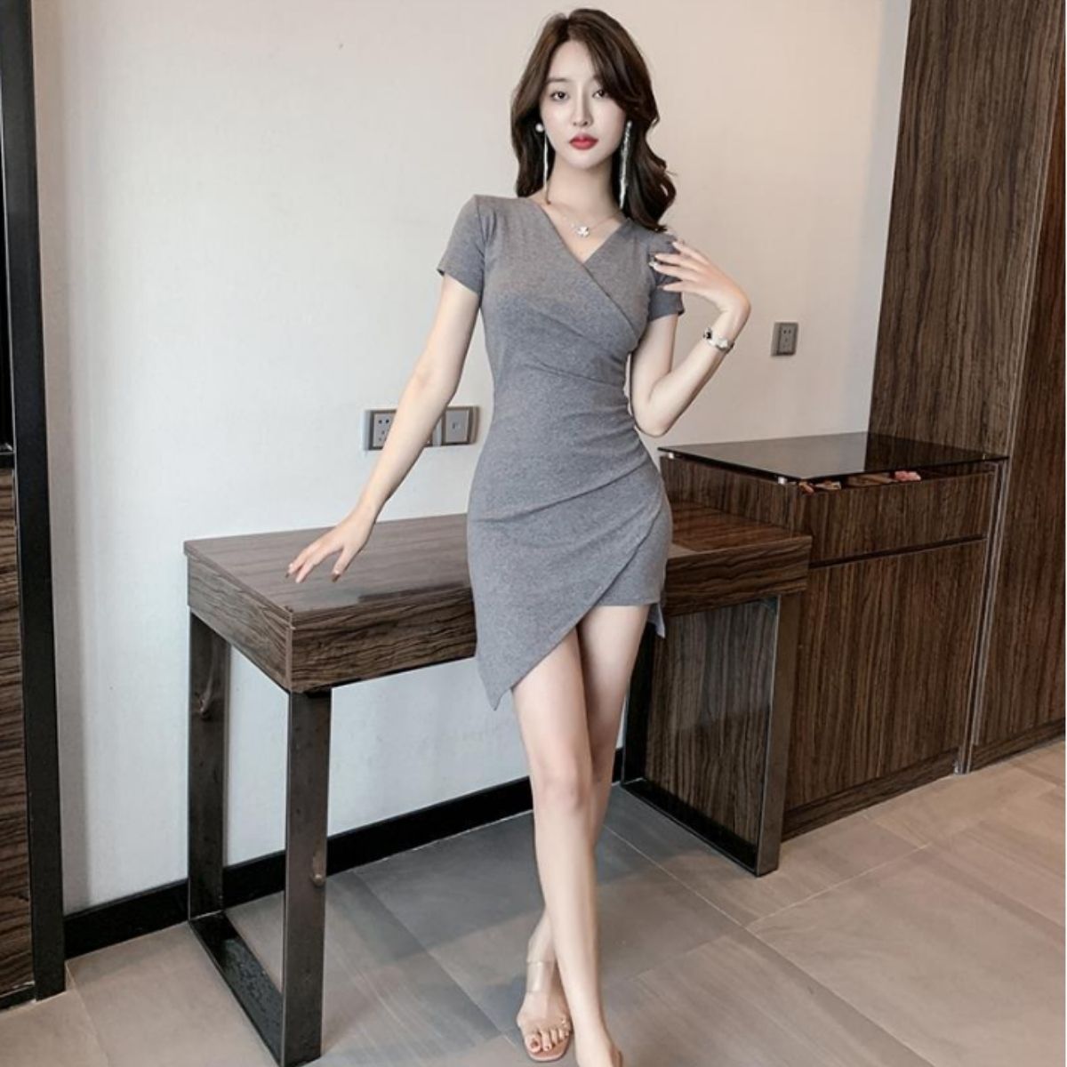 Dress/カシュクールタイトワンピース ST/No.22088