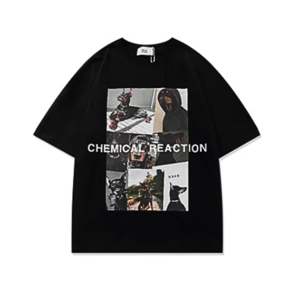 T-Shirts/ドーベルマン転写プリントＴシャツ ST/No.22089