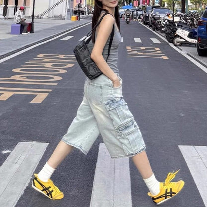 Pants/カーゴデニムハーフパンツ ST/No.22091