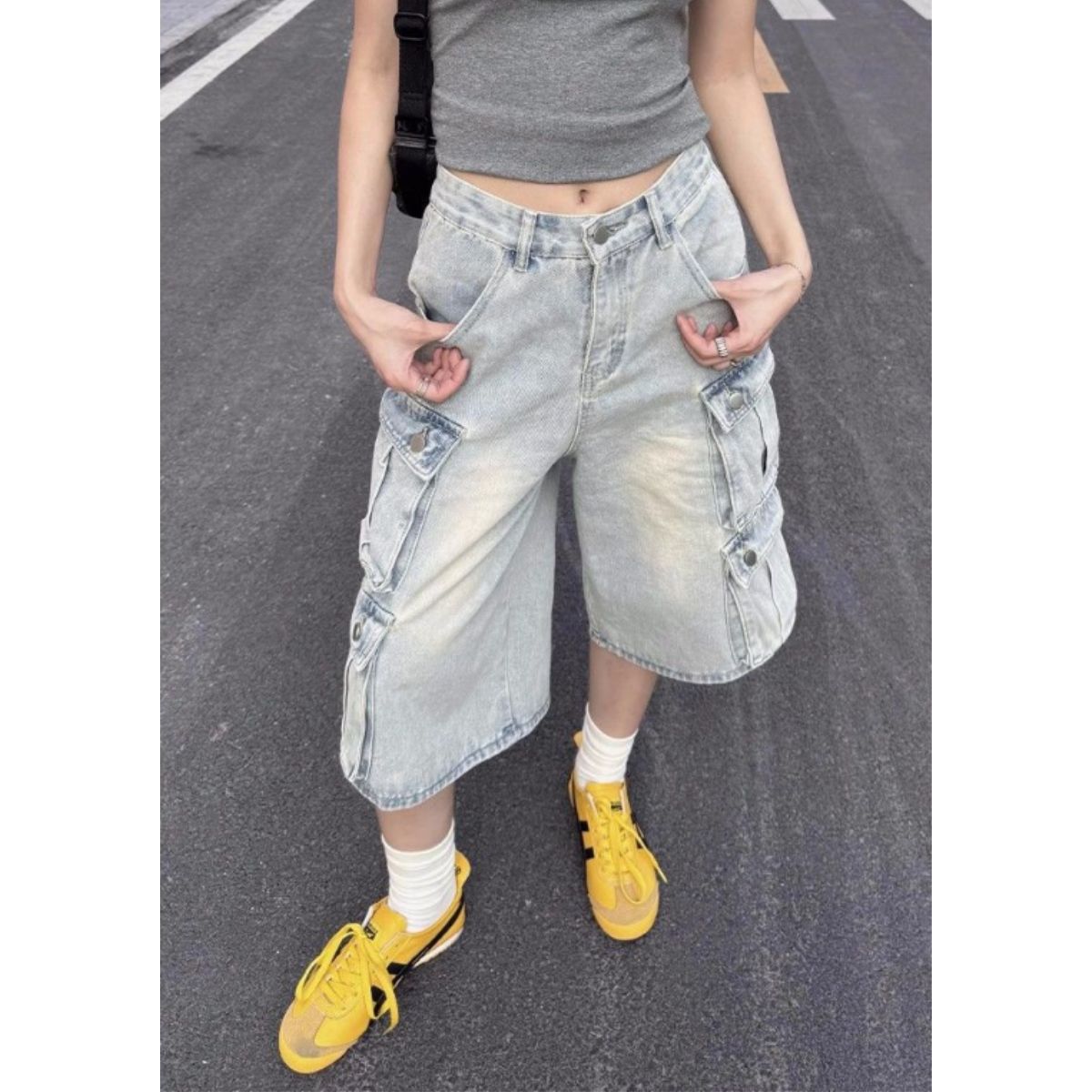 Pants/カーゴデニムハーフパンツ ST/No.22091