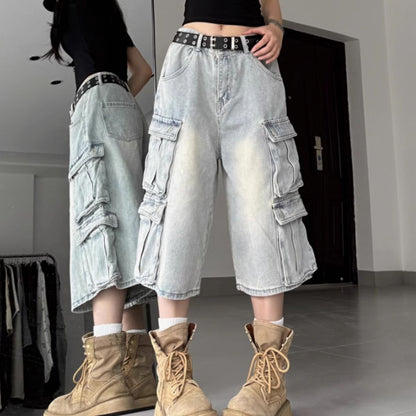 Pants/カーゴデニムハーフパンツ ST/No.22091