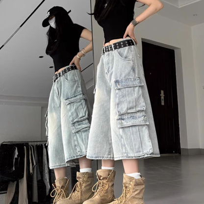 Pants/カーゴデニムハーフパンツ ST/No.22091