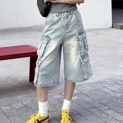 Pants/カーゴデニムハーフパンツ ST/No.22091