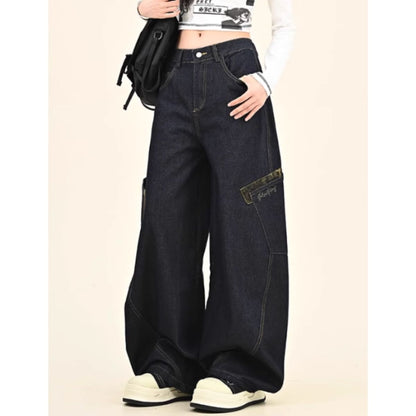 Pants/レオパード配色デニムカーブパンツ ST/No.22092