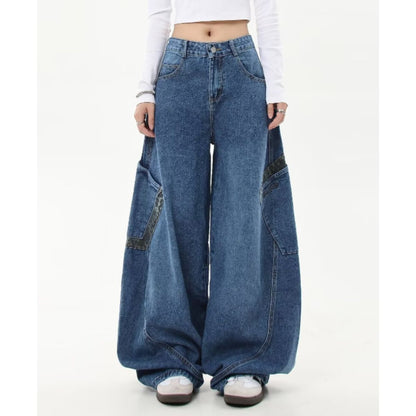 Pants/レオパード配色デニムカーブパンツ ST/No.22092