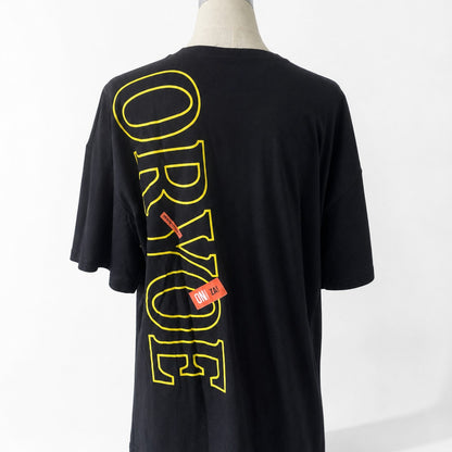 ネオンTシャツ ブラック 実物撮影 背面