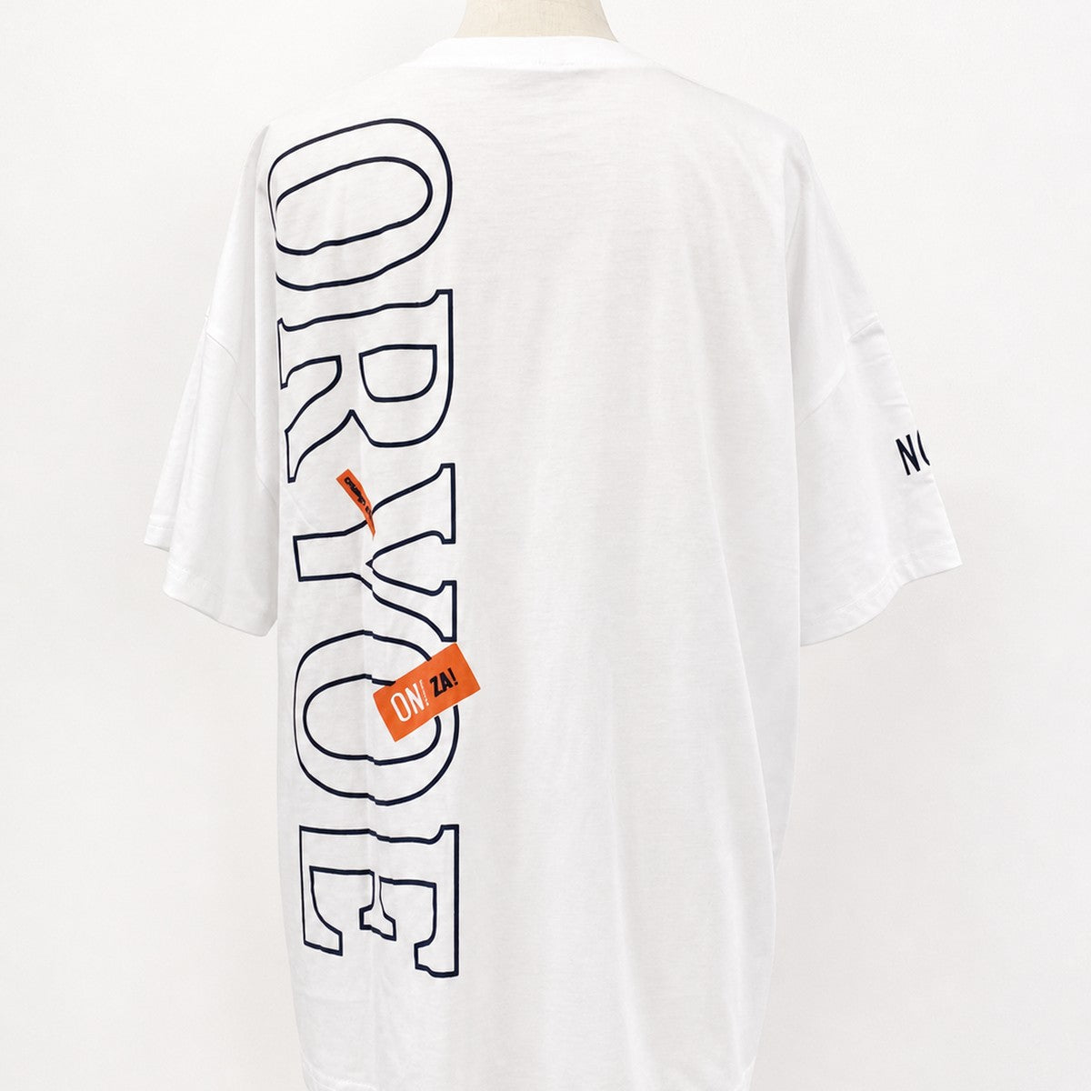 ネオンTシャツ ホワイト 実物撮影 背面