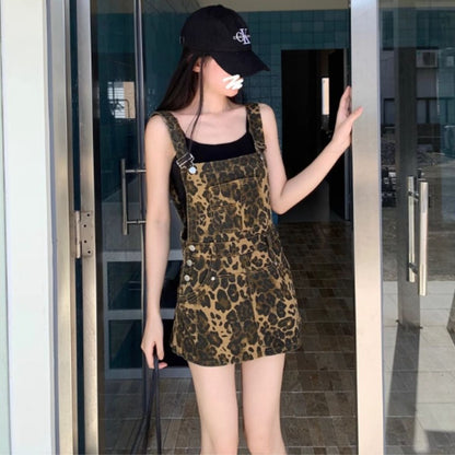 Overalls/レオパードショートサロペット ST/No.22102