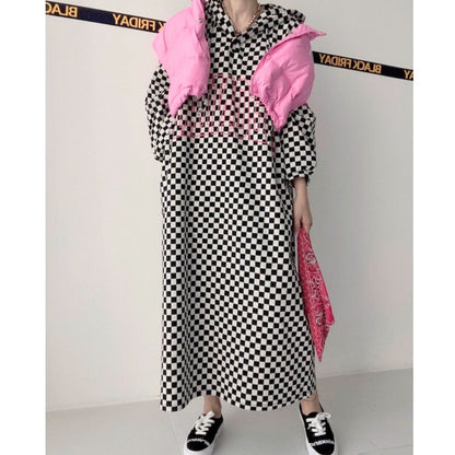 Dress/総柄フードパーカーワンピース ST/No.22107