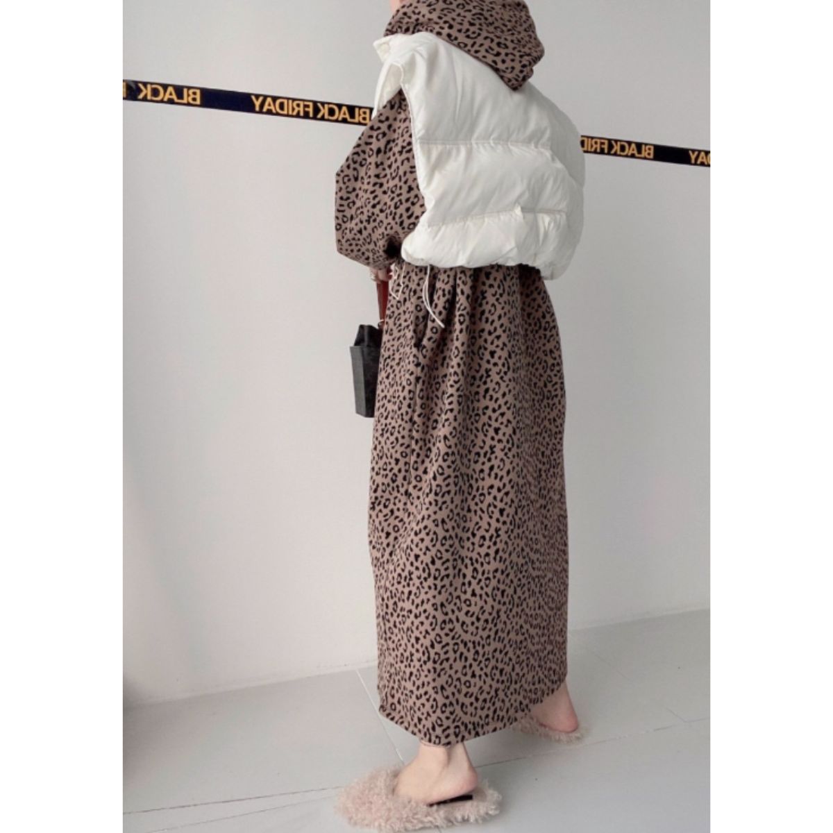 Dress/総柄フードパーカーワンピース ST/No.22107