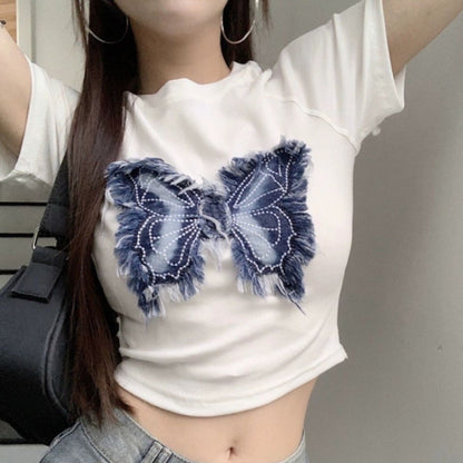 T-Shirts/ショート丈バタフライＴシャツ ST/No.22120