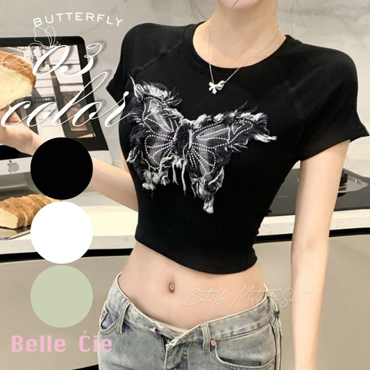 T-Shirts/ショート丈バタフライＴシャツ ST/No.22120