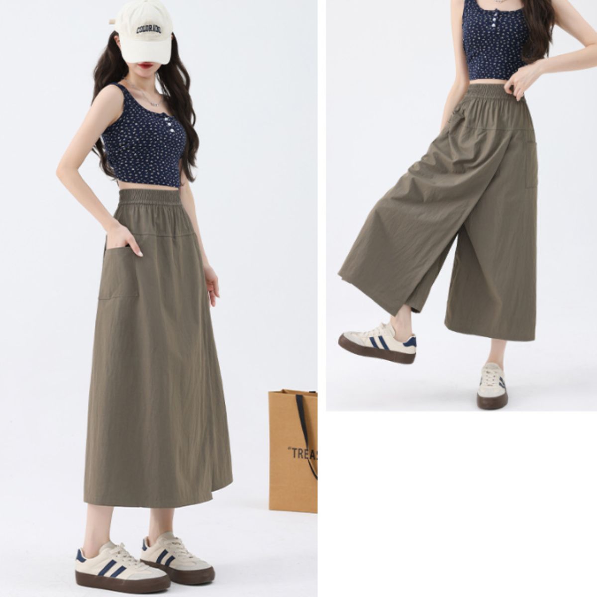 Pants/スカート風ラップガウチョ ST/No.22128