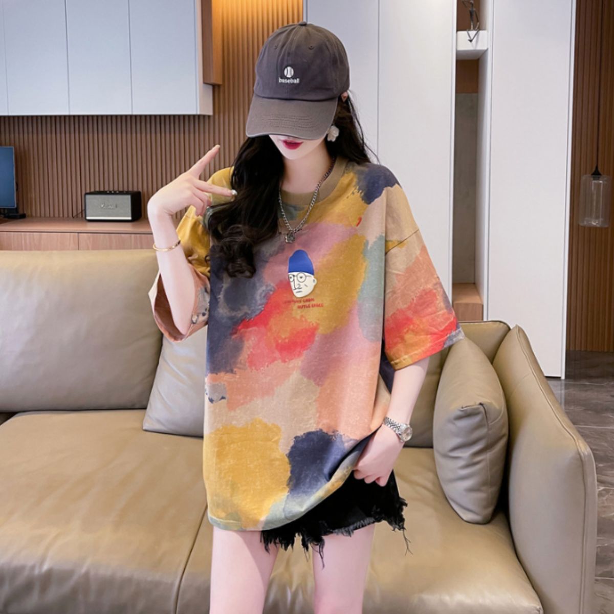 T-Shirts/水彩カラーイラストＴシャツ ST/No.22131