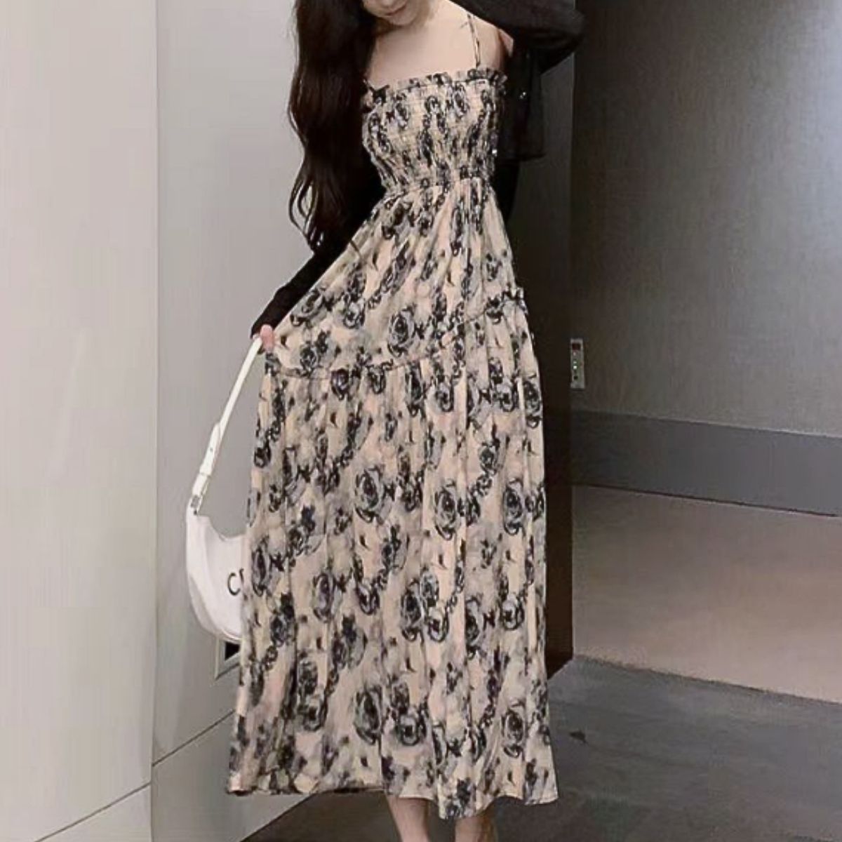 Dress/花総柄ロングワンピース ST/No.22135